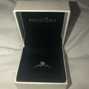 Pandora One Love Ring, Synthetic Pink Sapphire